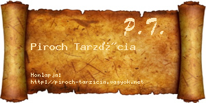 Piroch Tarzícia névjegykártya